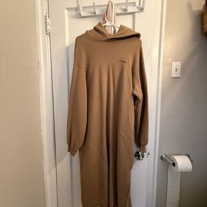 Women’s Americana (Japanese Brand) Tan Hoodie Sweater dress